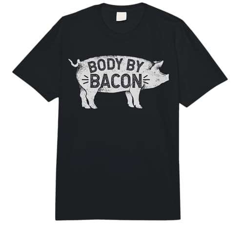 Body by Bacon for Low Carb High Fat Ketogenic Diet Comfort Colors Adult Heavyweight T-Shirt