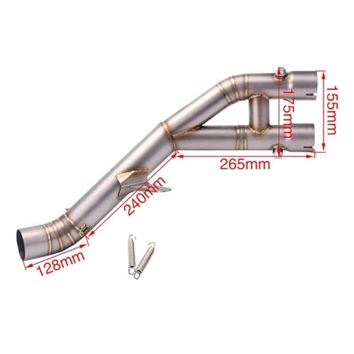 Escape deslizante de 60.5mm para Yamaha MT10 y R1 que mejora el flujo de gases 6