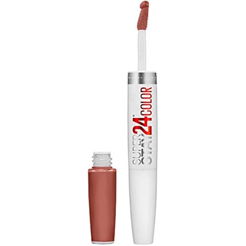 Maybelline Super Stay 24, 2-Step Liquid Lipstick Makeup, Long Lasting Highly Pigmented Color with Moisturizing Balm, Endless Espresso, Brown, 1 Count