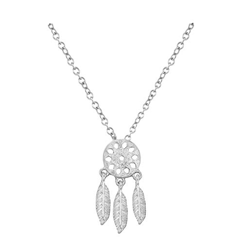 Halskette Traumfänger Dreamcatcher Schmuck in 925er versilbert