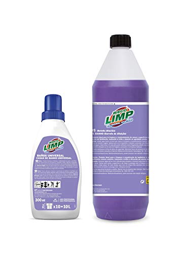 Limpiador de baños concentrado BIECOLIMP .Botella 300 ml equivalen a 10 Lt de producto