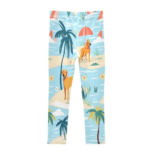 Toddler Girls Leggings Printed Yoga Pants Leggings Beach Dog for Kids2
