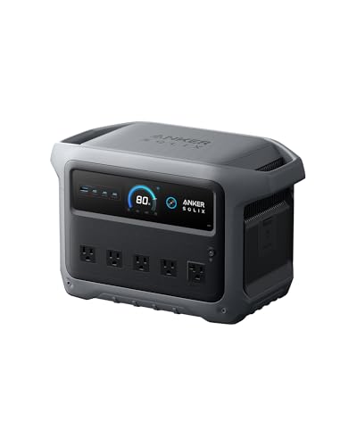 Anker SOLIX C1000 Gen 2 Portable Power Station, 2,000W (Peak 3,000W) Solar Generator, Full Charge in 49 Min, 1,024Wh LiFePO4 Battery for Home Backup, Power Outages, and Camping (Optional Solar Panel)