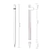 Apple Pencil 1st Case Holder TOOVREN Silicon iPad Pro Pen Cover with Stylus Cap Holder and Protective Nib Cover forApple iPad Air iPad Mini iPad Pro 9.7'' 10.5'' 12.9'' Pencil White