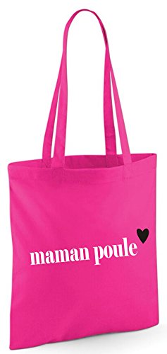Edward Sinclair SAC EN TOILE MAMAN POULE couleur fushia