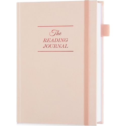 JUBTIC Reading Journal - Book Log for 75 Reviews & Progress Tracking - Gift for Book Lovers - A5 Size