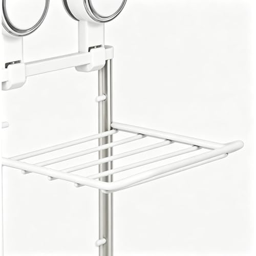Tablette murale rabattable et organiseur pliable à 3 niveaux à ventouses - 8