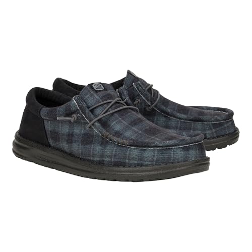 HEYDUDE Men's Wally Funk Plaid Sneaker4