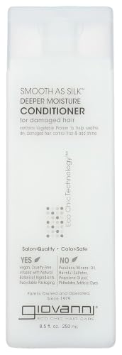 GIOVANNI Smooth As Silk Conditioner, 8.5 FZ