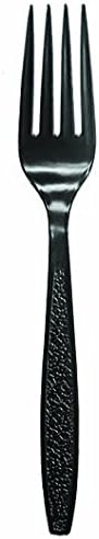 Berkley Square Extra Heavy Polystyrene Fork, Large, Black