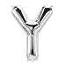 NorthStar 00503 Letter Y Foil Mylar Balloon, 16", Silver