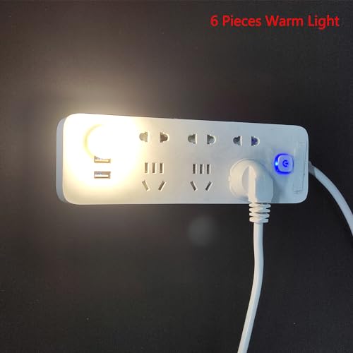 Mini luz USB de noche led para evitar caídas a oscuras pack multicolor 4