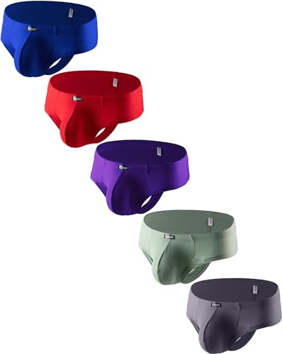 iKingsky Men's Sexy Cheeky Boxer Briefs Lift Pouch Thong Underwear Brazilian Back Under Panties for Men