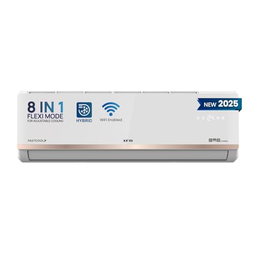 Image of IFB 2025 Model Gold Pro Smart Series 1.5 Ton 5 Star Split AC with inbuilt Wifi and Hybrid Technology, Works upto 55C, 4-Way Swing, Higher Cooling Capacity, Powered By AI - White (CI205GN32SGN1)