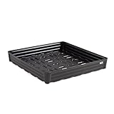 DENIOS® Spill Containment Tray, 47-Gallon Capacity, No Grate, 46'x45'x7', Low-Profile Poly Spill Deck for Drums & Containers, Chemical-Resistant Secondary Containment, Industrial Leak & Spill Control