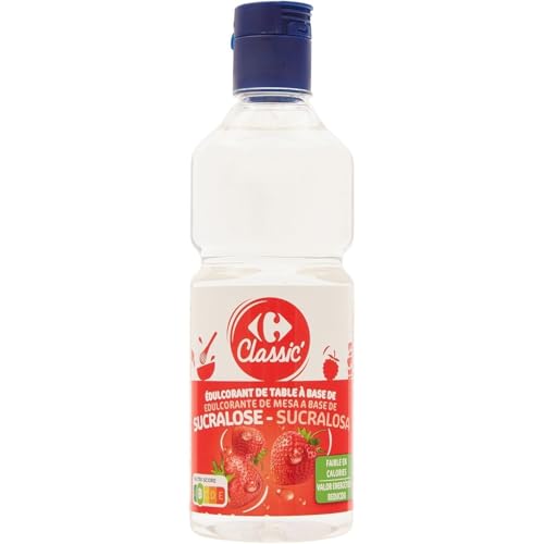 Sucralose liquide Carrefour lot de 4 flacons pour supprimer les calories du sucre sans amertume