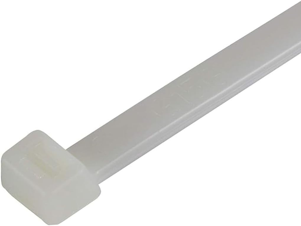 GTSE 18 Inch White/Clear Heavy Duty Zip Ties, 100 Pack, 120lb Strength, UV Resistant Long Nylon Cable Ties, Self-Locking 18" Tie Wraps