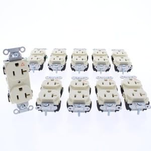 #US IG5352AL Almond 20A Isolated Ground Receptacle Outlets Spec Grade 10pcs