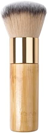 Bronze Tan Self Tanner Brush for Face High Density Vegan Kabuki Foundation Brush Makeup Brush for Blending Liquid Foundation Powder Cream Bronze Self Tanner Application for Flawless Face Make up