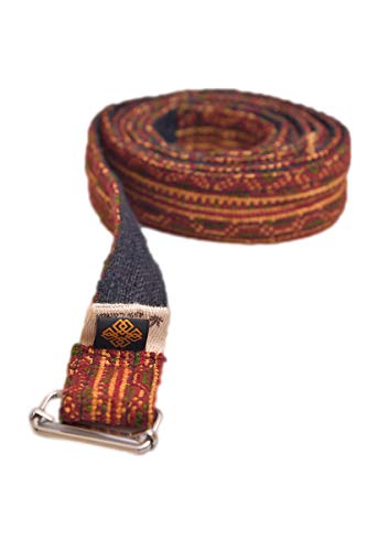 Image of virblatt 2 in 1 yoga belt yoga mat carrier yoga strap for your practice d-ring yoga belt- Drishti lui