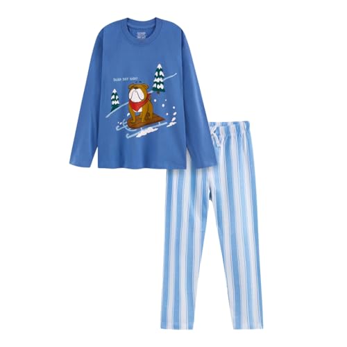Image of Nap Chief Kids Cotton Full Sleeves Printed Night Suit for Boys & Girls, T-Shirt & Pyjama Set for Sleepwear