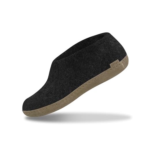 Glerups Wool Mix Slipper with Leather Sole