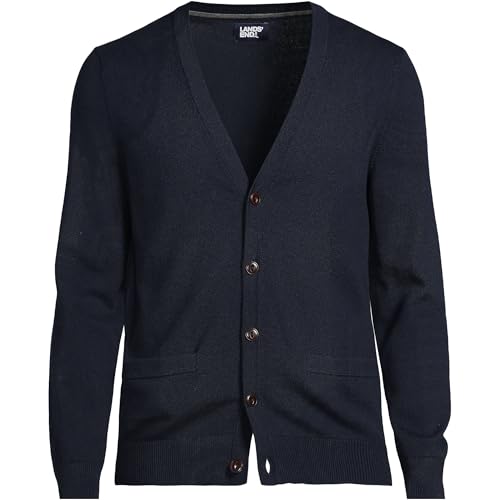 Lands' End Men's Fine Gauge Cotton Cardigan3