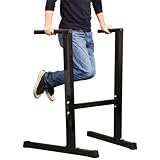 Yaheetech Dip Bars Dip Station Home Gym Pull Bar, Strength Training Dip Stand Freestanding Parallel Bar, Heavy Duty Fitness Equipment for Bicep Triceps Shoulder Exercise