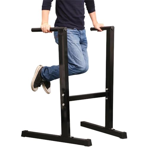 Yaheetech Dip Bars Dip Station Home Gym Pull Bar, Strength Training Dip Stand Freestanding Parallel Bar, Heavy Duty Fitness Equipment for Bicep Triceps Shoulder Exercise