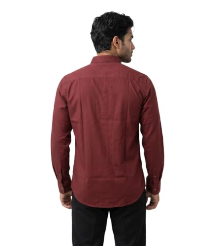 Image of Amazon Brand - INKAST Men Solid Cotton Shirt | Casual Wear | Basic Essential Plain Everyday & Office Wear | Full Sleeve | Regular Fit