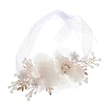 Amosfun demoiselle d'honneur poignet mariage fleur poignet corsage dentelle bracelet main bracelet de mariage fête de graduation de mariage