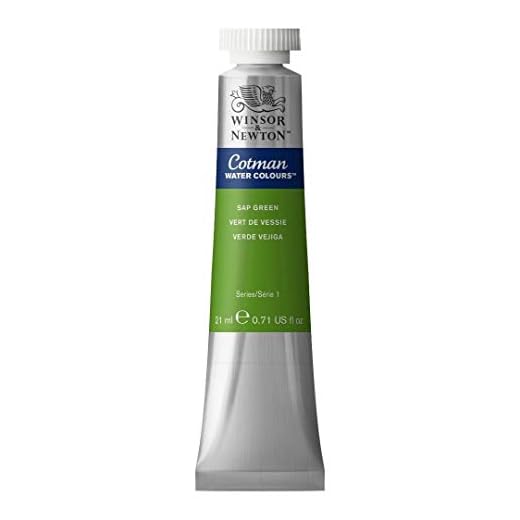 Winsor & Newton Cotman Tubo Acuarela, 21 ml, Color Verde Savia