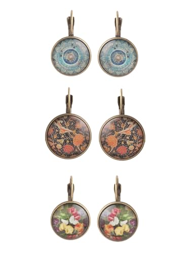 Image of Qiroko Boho Charm Collection | Ethnic Traditional Handmade Tibetan Combo Earrings Set For Women And Girls | Multi-Colour | Anniversary Birthday Gifts
