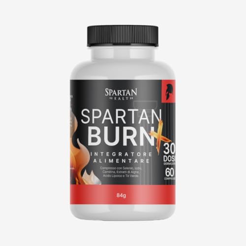 Spartan Burn Plus | Brucia Grassi Naturale | Integratore Metabolismo | 60 Compresse | Supporto Energetico Naturale Con Yerba Mate, Guggul E Carnitina