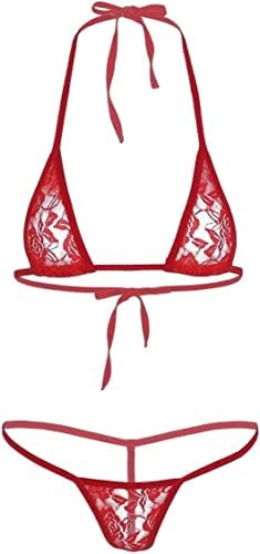 SoSh Women Girl Chrismas Love Bikini Bra with Panty Lingerie Babydoll for Women Girlfriend Wife | Everyday, Special Occasion Ladies Bra and Panty Lingerie Set for Honeymoon Wedding Valentine