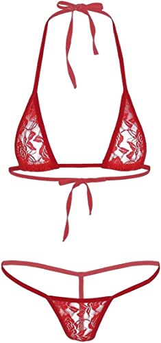 SoSh Women Girl Chrismas Love Bikini Bra with Panty Lingerie Babydoll for Women Girlfriend Wife | Everyday, Special Occasion Ladies Bra and Panty Lingerie Set for Honeymoon Wedding Valentine