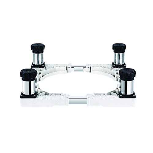 Base para lavadora Electrodoméstico Base ajustable para frigorífico y congelador Base para lavadora Pedestal Ancho/largo 40-65 cm Altura 14-17 cm Soporte universal para base de secadora Patas de