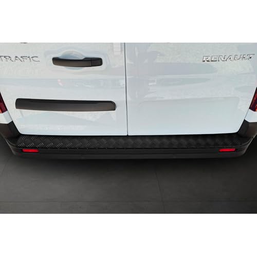 Protection de seuil arrière aluminium noir Opel Vivaro Fiat Talento