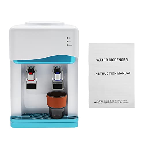 Desktop Water Cooler Dispenser, Top Loading Water Dispenser Hot & Cold Water Coolers With Child Safety Lock Drinking Fountain For Home And Office Use, Holds 1.32 To 5 Gallon Bottle #TOP7