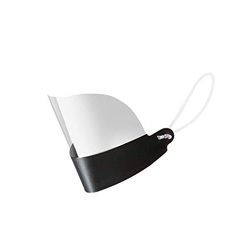 Preisvergleich Produktbild 10 x Gesichtsvisier aus Kunststoff / Schutzvisier in Transparent / Universal Gesichtsschutz / Visier zum Schutz vor Flüssigkeiten / Face Shield für Mund Nase (10 Stück Schwarz)