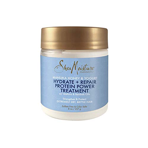 Shea Moisture Manuka Honey & Yogurt Hydrate + Repair Protein-Strong Treatment, 8 oz