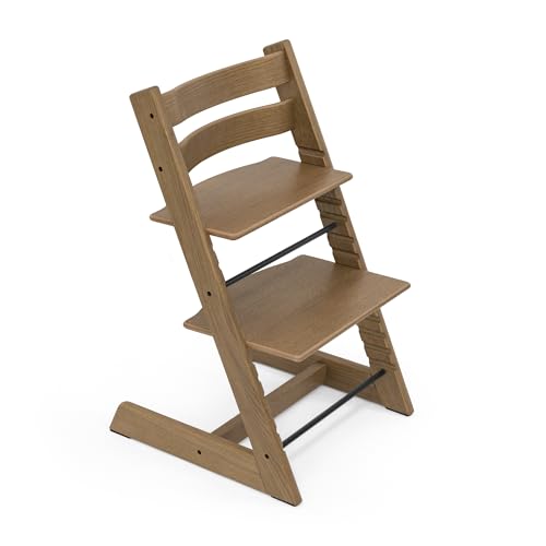 Image of Tripp Trapp Chair from Stokke, Oak Brown - Adjustable, Convertible Chair for Toddlers, Children & Adults - Comfortable & Ergonomic - Made with Oak Wood