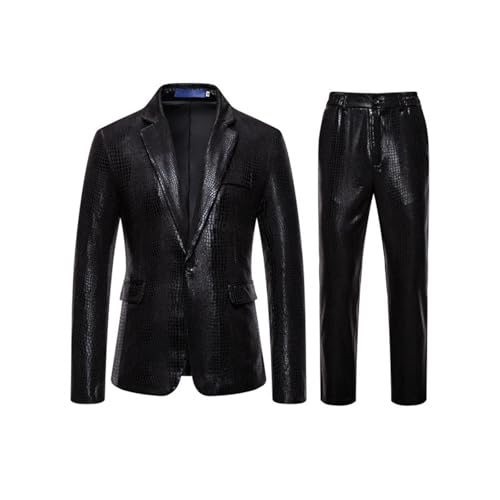 Ensemble deux pièces élégant et costume homme brillant coupe veste chic
