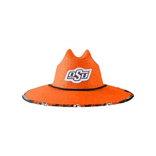 Image of FOCO Oklahoma State Cowboys NCAA Team Color Straw Hat