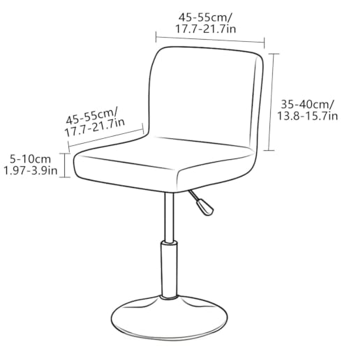 Housses de tabourets de bar avec dossier pour rénover des chaises de comptoir abîmées