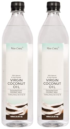 Image of Max Care Cold Pressed Virgin Coconut Oil, 1L (Pack of 2)