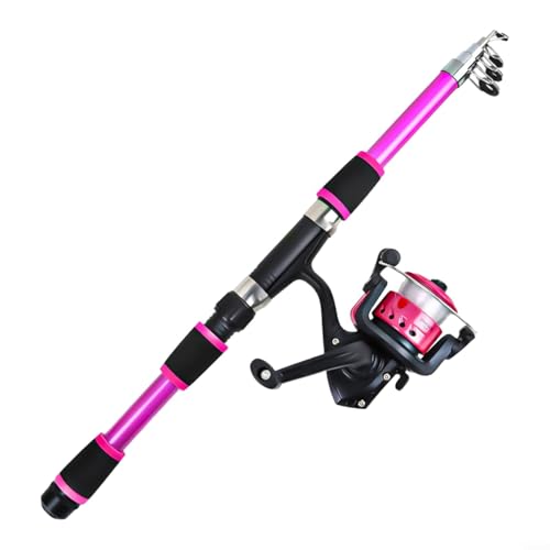 HOHOVYVY Canne à pêche télescopique 1,8 m en fibre...