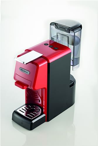 Image of Ariete Espresso coffee maker by Delonghi for Nespresso & Dolcegusto capsules, pods and powder | Espresso Coffee Maker Machine for Home | 19 Bar Pressure | 220-240V, 2Yrs Warranty (Red)