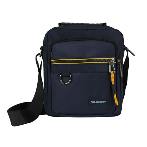 No Limits Bandolera Hombre Ajustable, Bolso Cruzado Deportivo Antirrayas Multibolsillos, Azul No Limits Bandolera Hombre Ajustable, Bolso Cruzado Deportivo Antirrayas Multibolsillos, Azul