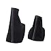 Priprilod Black Faux Suede Shift & E Brake Boots Black Compatible with BMW 3 Series E36 1991-1998 Compatible with E46 1999 2000 2001 2002 2003 2004 2005